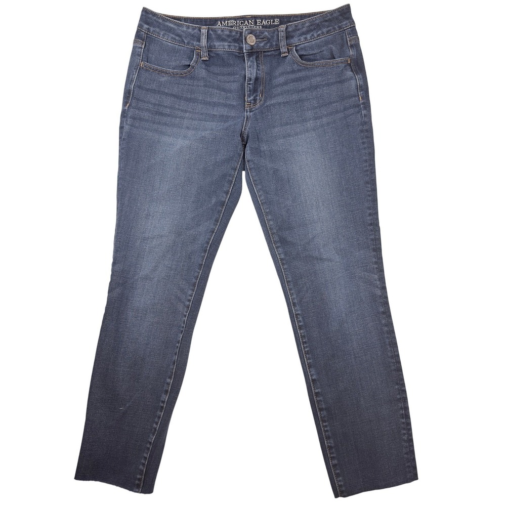 American Eagle Jegging Women Size 8 Blue Super Stretch Denim Everyday Casual